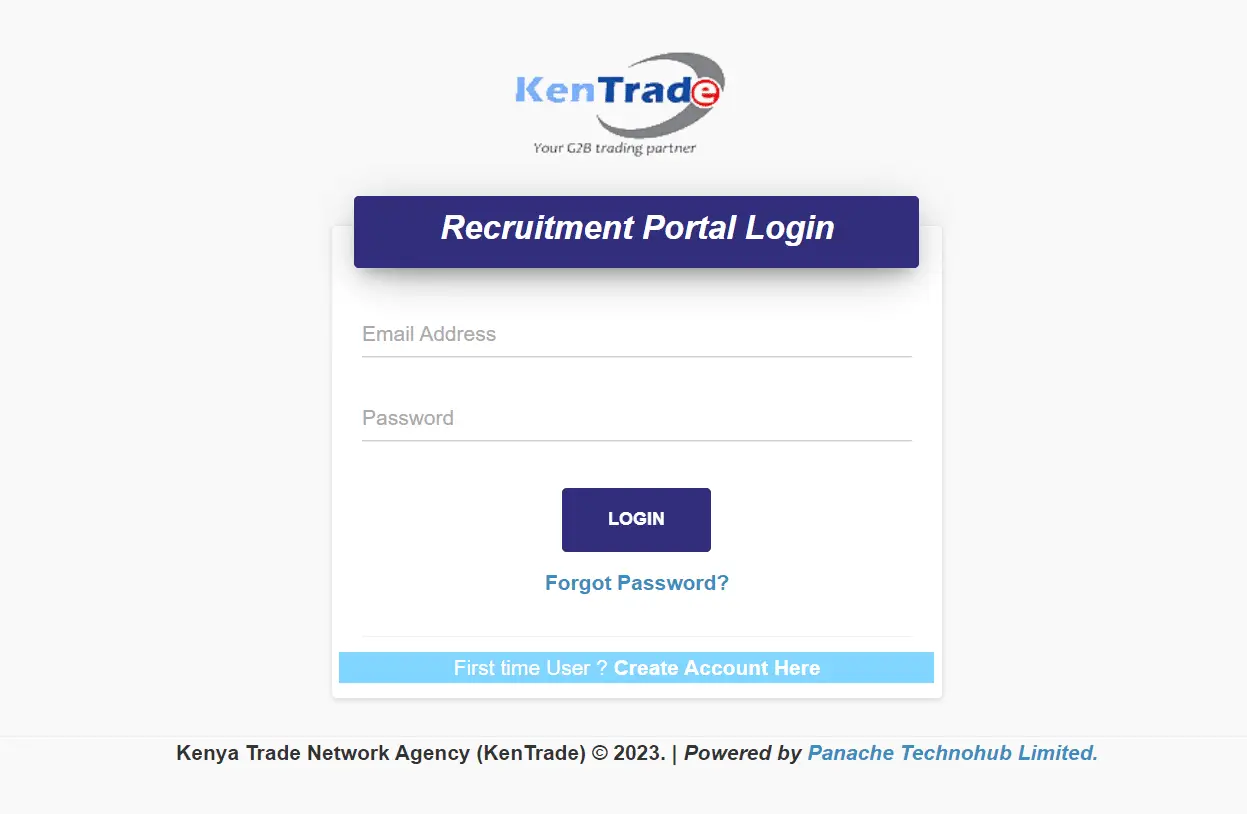 KenTrade Recruitment 2023/2024 Application Form Portal
