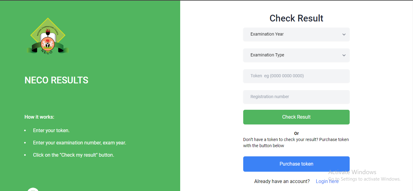 NECO Result Checker 2024 www.result.neco.gov.ng NECO Result Portal