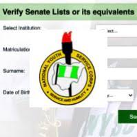 NYSC Senate List