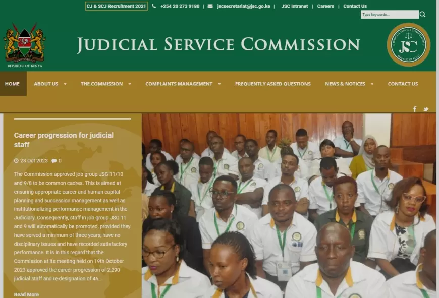 JSC Recruitment 2024/2025 Job Application Portal | www.jsc.go.ke