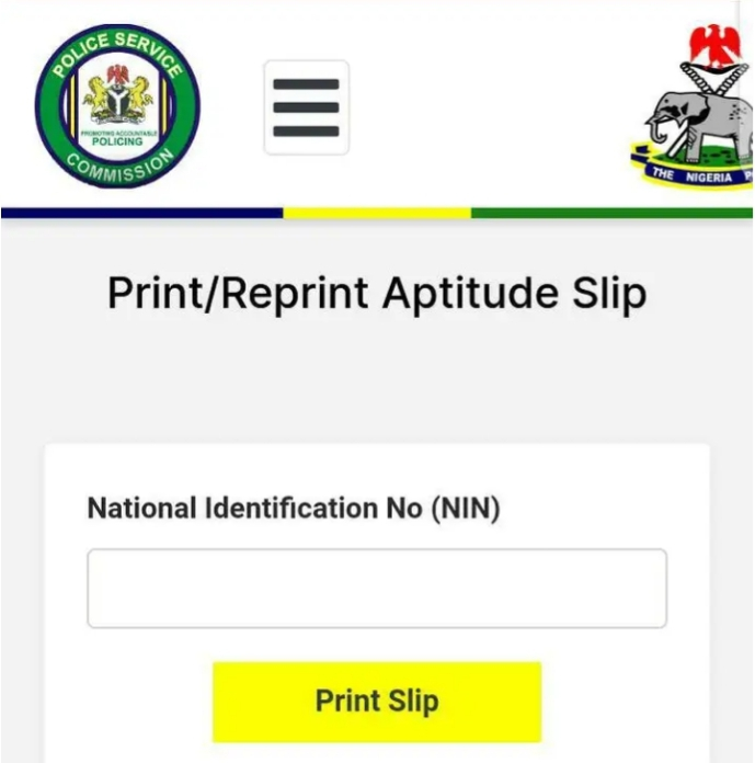 Link to Print NPF CBT Exam Slip 2024 | policerecruitment.gov.ng